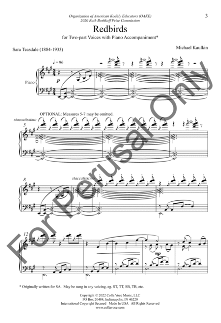 Redbirds 2-Part scores gallery preview page 2
