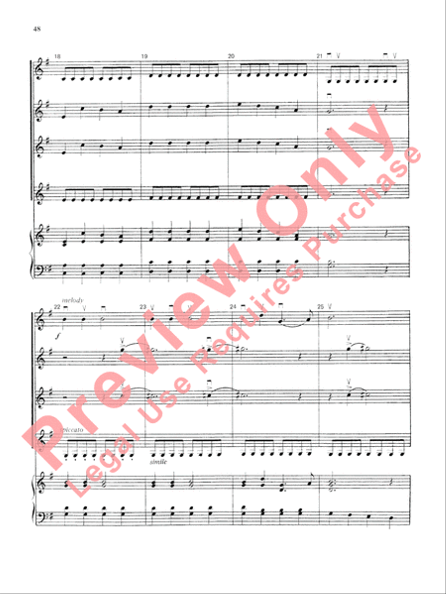 Highland/Etling Violin Quartet Series: Book 3 Small Ensemble scores gallery preview page 49