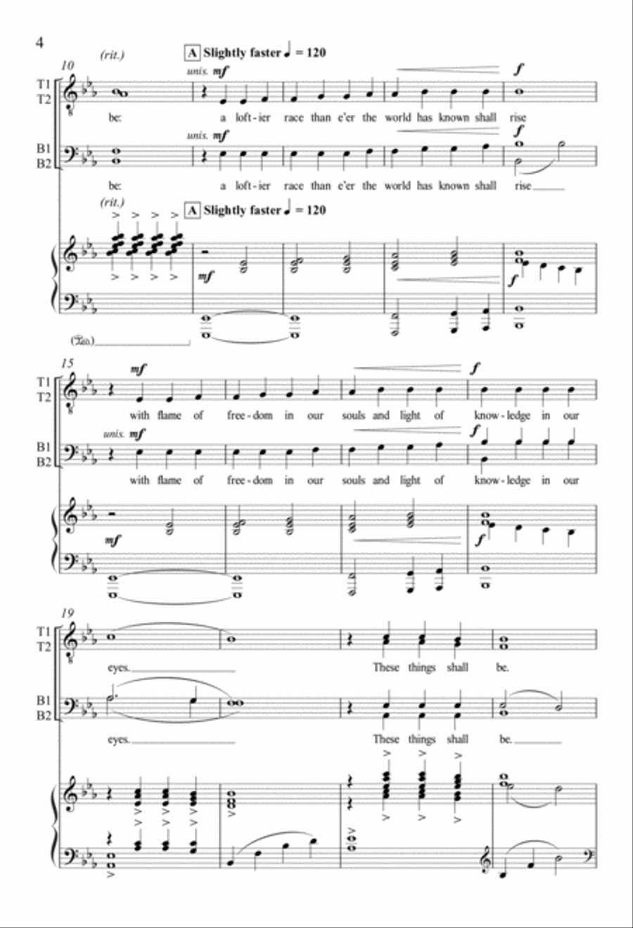 Every Life Shall Be a Song TTBB scores gallery preview page 4