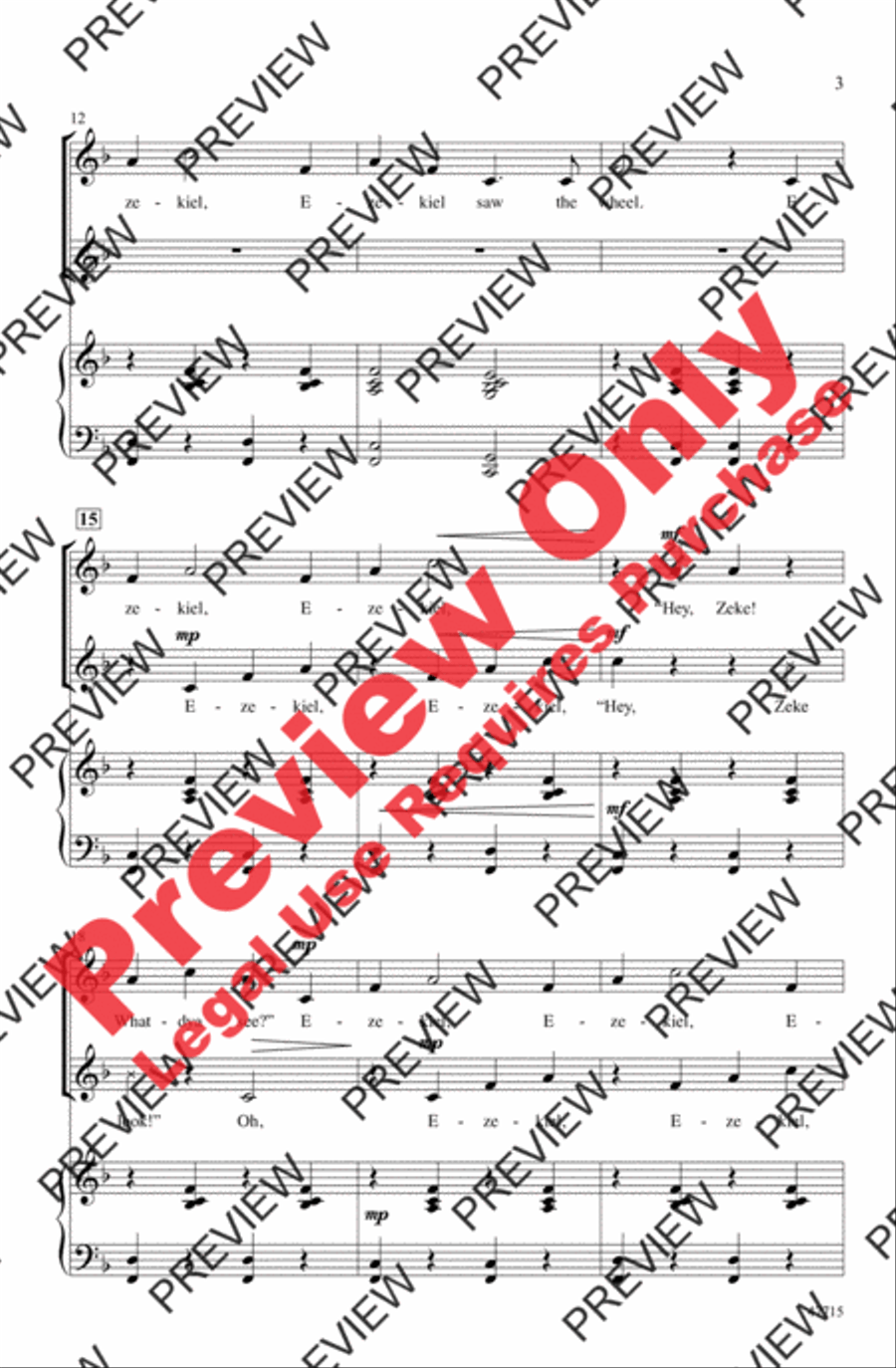 Ezekiel Saw the Wheel Ezekiel Saw the Wheel 2-Part scores gallery preview page 3