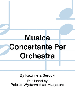 Musica Concertante Per Orchestra