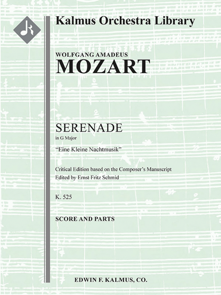 Eine kleine Nachtmusik (Serenade in G), K. 525 (critical edition) String Orchestra scores gallery preview page 1
