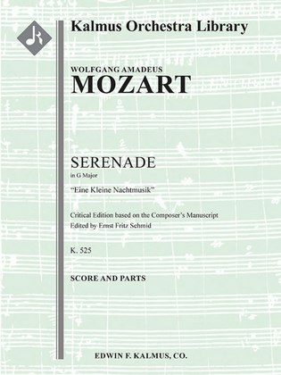 Book cover for Eine kleine Nachtmusik (Serenade in G), K. 525 (critical edition)