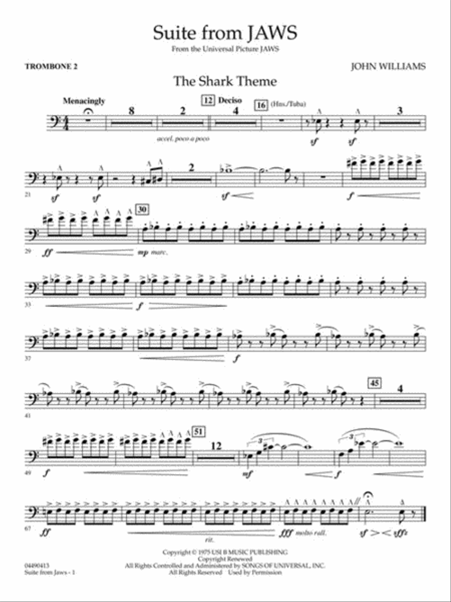 Suite from Jaws Full Orchestra scores gallery preview page 6