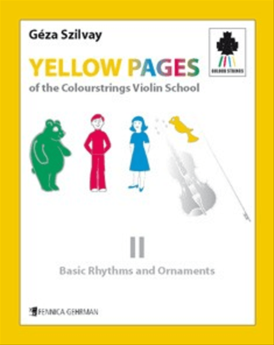Yellow Pages of the Colourstrings Violin School, Book II: Basic Rhytms and Ornaments Violin Solo scores gallery preview page 1