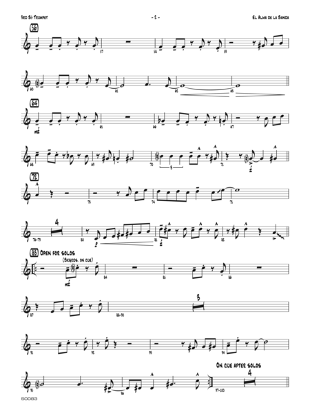 El Alma de la Banda: 3rd B-flat Trumpet