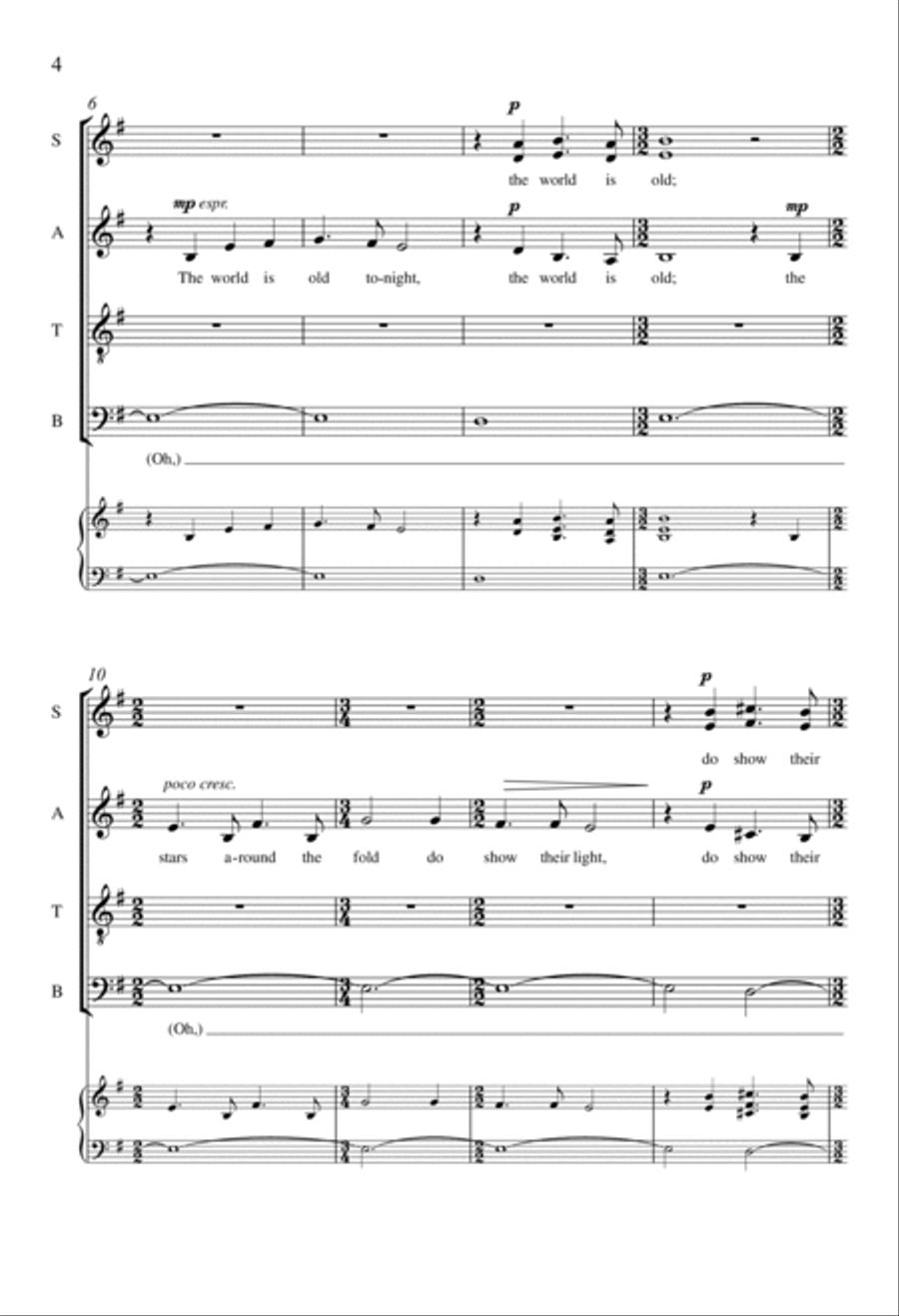 The World Is Old Divisi scores gallery preview page 3