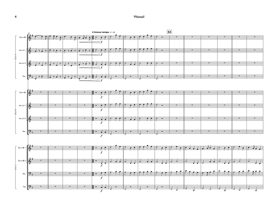 Wassail Brass Ensemble scores gallery preview page 4