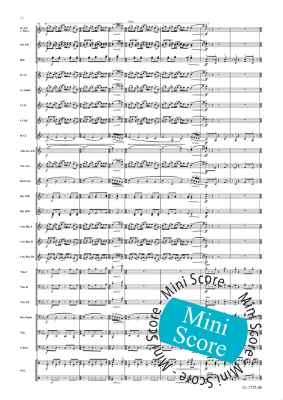 Cake-Walk Phantasy Concert Band scores gallery preview page 16