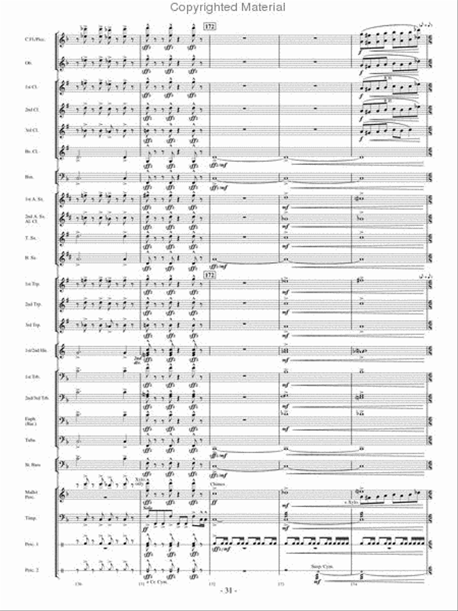 Flight of Valor Concert Band scores gallery preview page 30