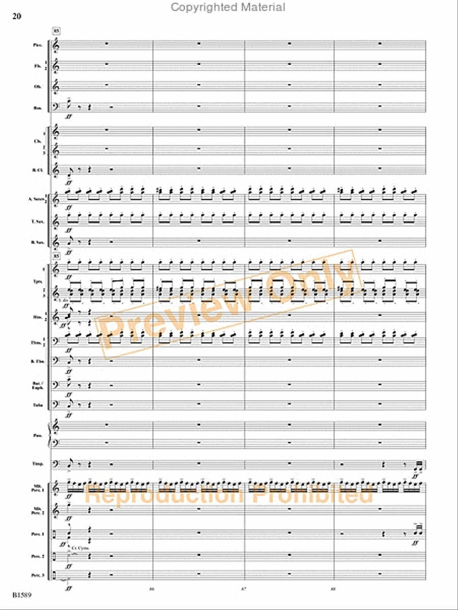 Pulse Concert Band scores gallery preview page 21