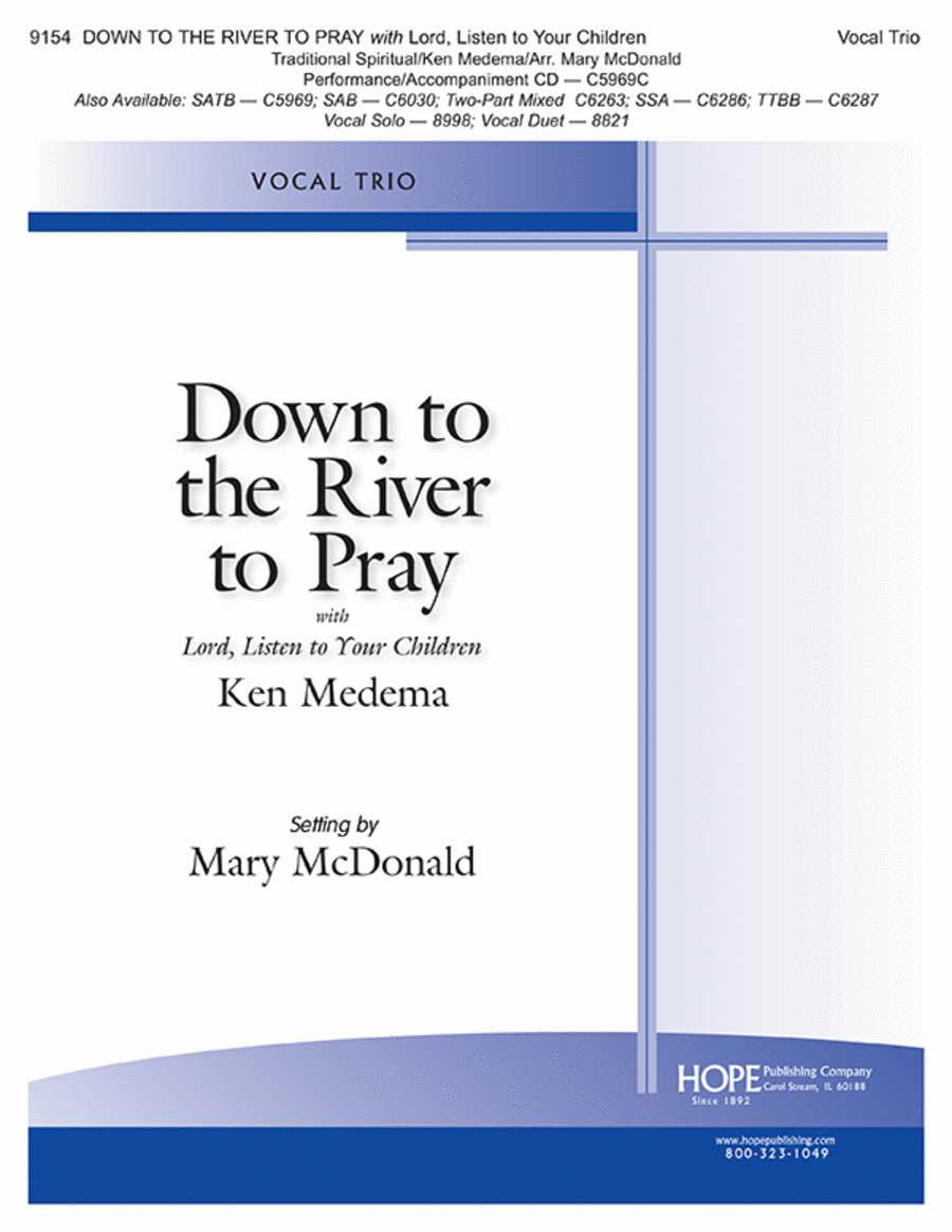 Down to the River to Pray with Lord, Listen to Your Children Voice scores gallery preview page 1