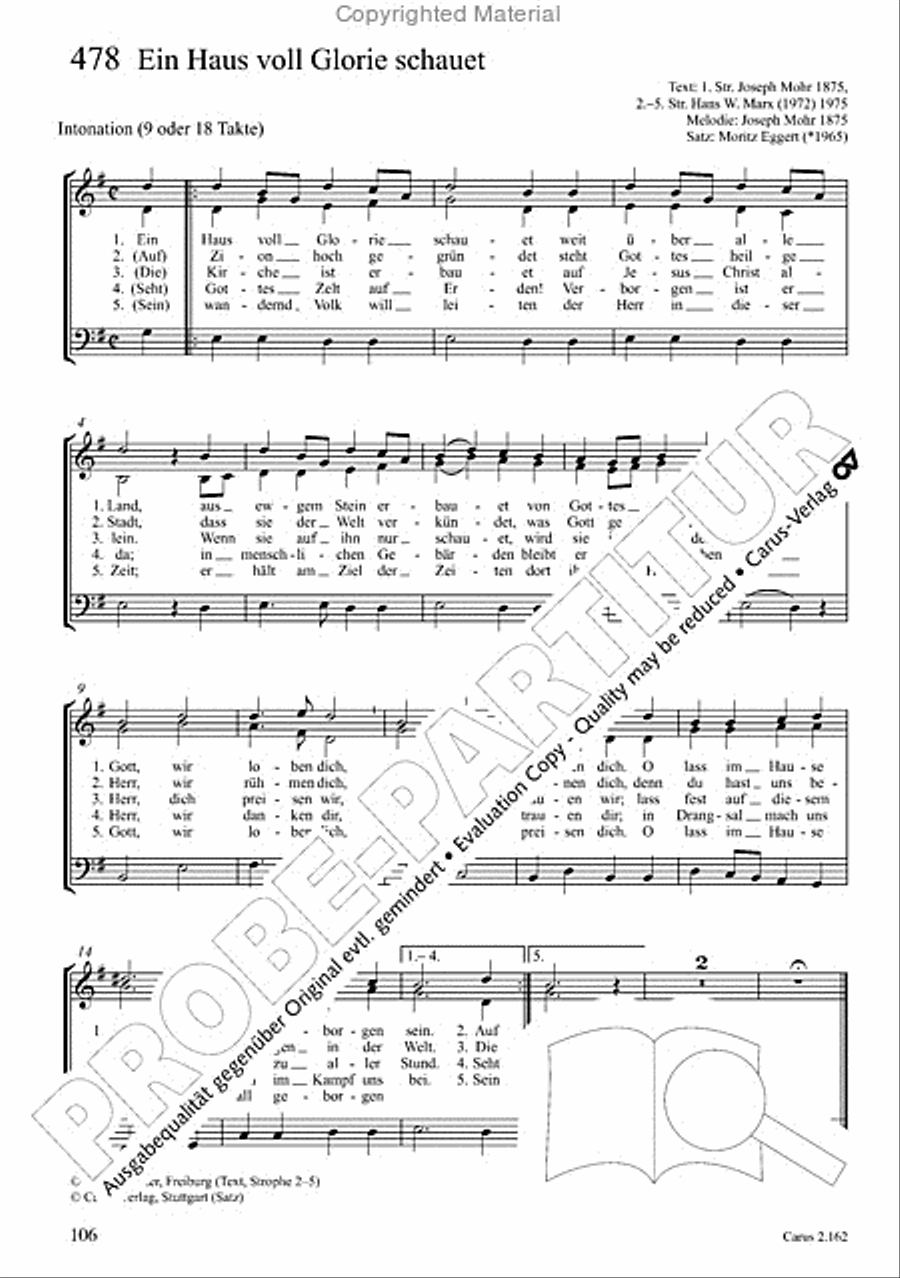 Chorbuch Gotteslob SAM 3-Part scores gallery preview page 107