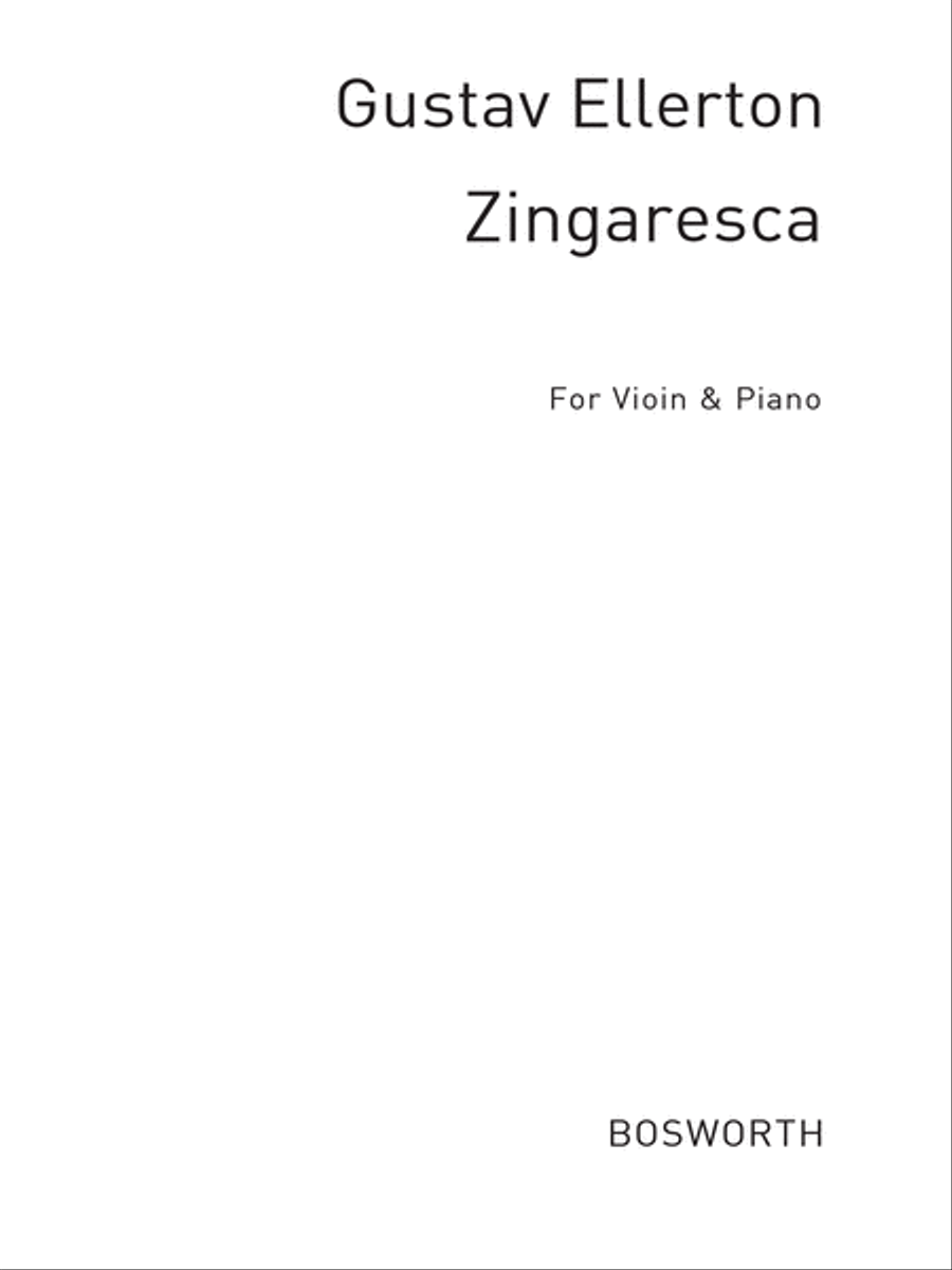Gustav Ellerton: Zingaresca Op.15 No.2 Violin Solo scores gallery preview page 1