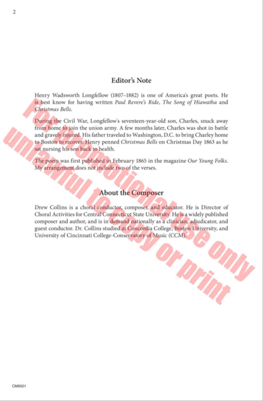 Christmas Bells 4-Part scores gallery preview page 3