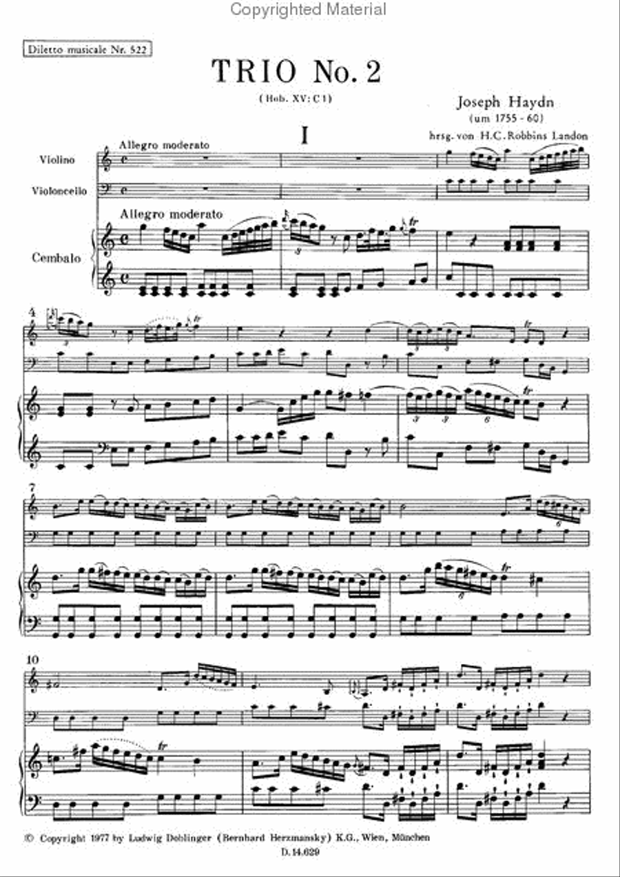 Klaviertrio Nr. 2 C-Dur Piano Trio scores gallery preview page 2
