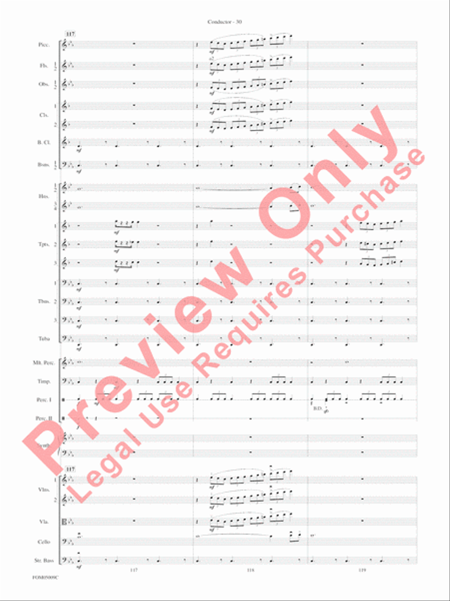 Concert Suite from Star Wars: Episode III Revenge of the Sith Full Orchestra scores gallery preview page 33
