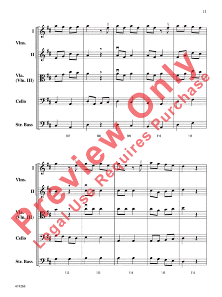 Hanukkah Dances String Orchestra scores gallery preview page 12