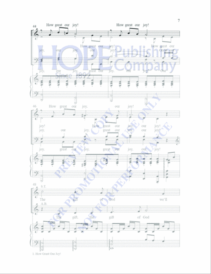 Joy Has Dawned Joy Has Dawned 4-Part scores gallery preview page 13