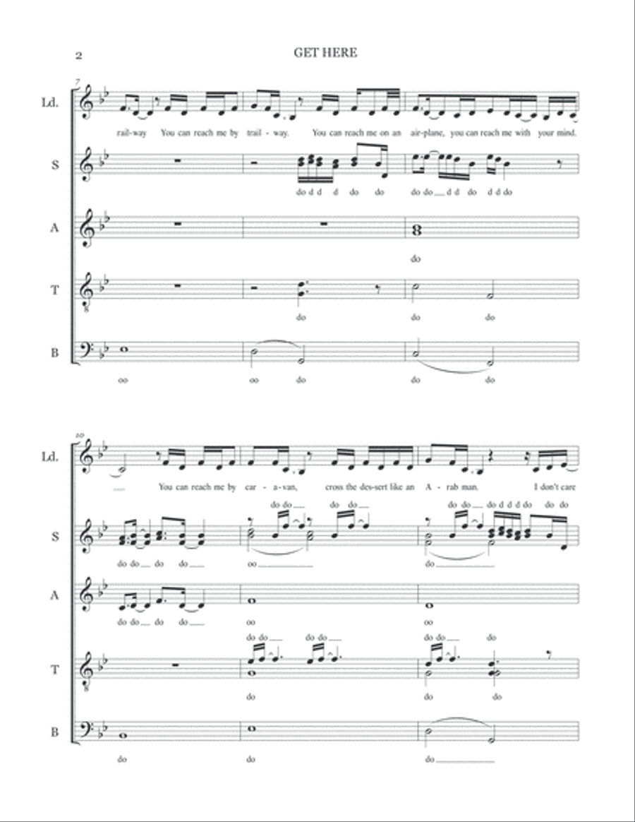 Get Here 4-Part scores gallery preview page 3