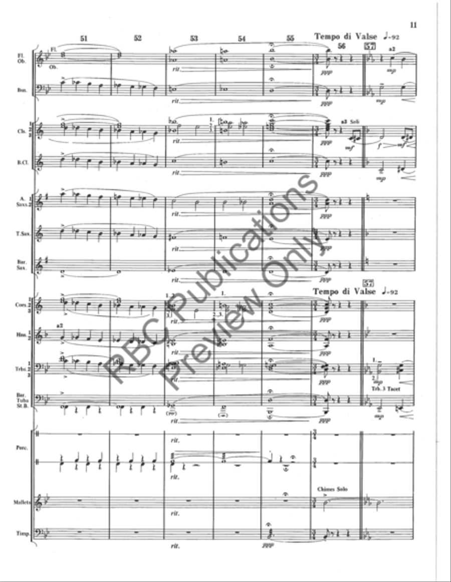 Entracte Concert Band scores gallery preview page 12
