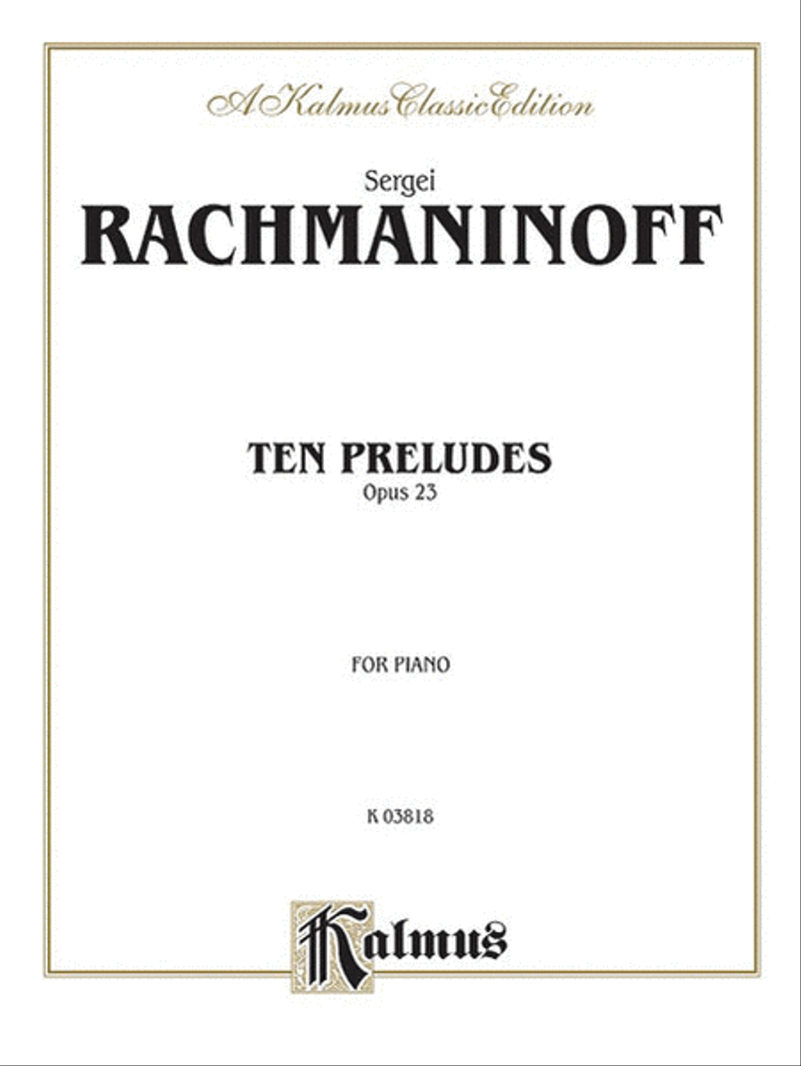 Ten Preludes, Op. 23 Piano Solo scores gallery preview page 1