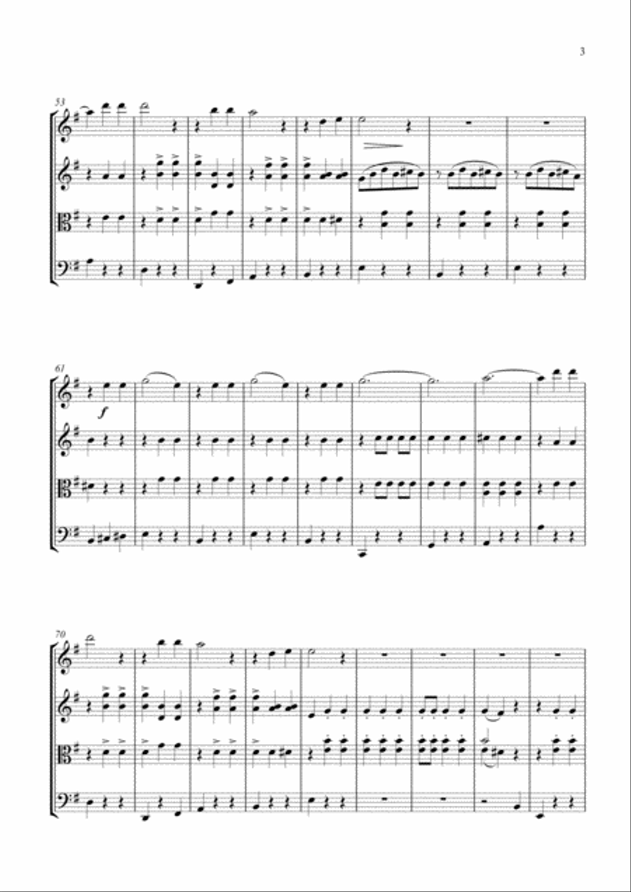 Bring Your Daughter To The Slaughter String Quartet scores gallery preview page 3