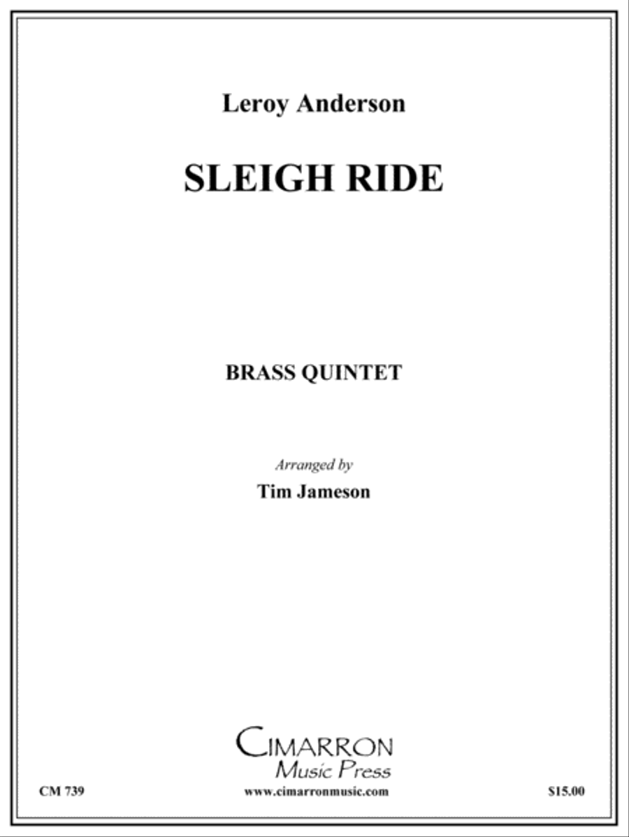 Sleigh Ride Brass Quintet scores gallery preview page 1