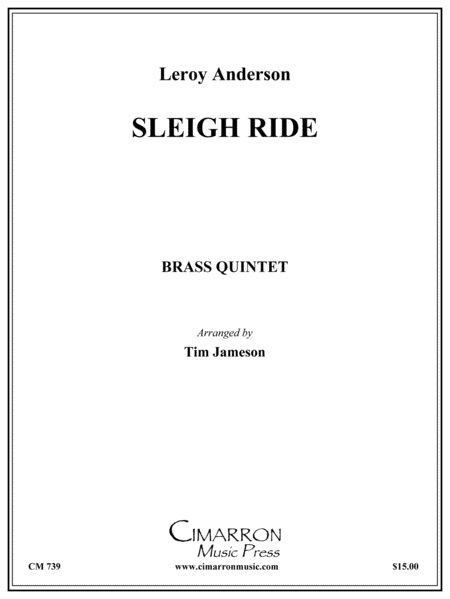 Sleigh Ride by L. Anderson Brass Quintet - Sheet Music