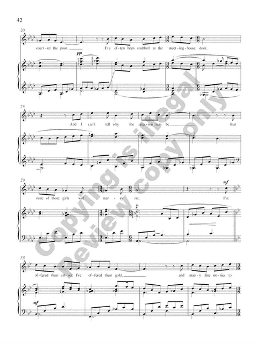 American Folk Set High Voice scores gallery preview page 20