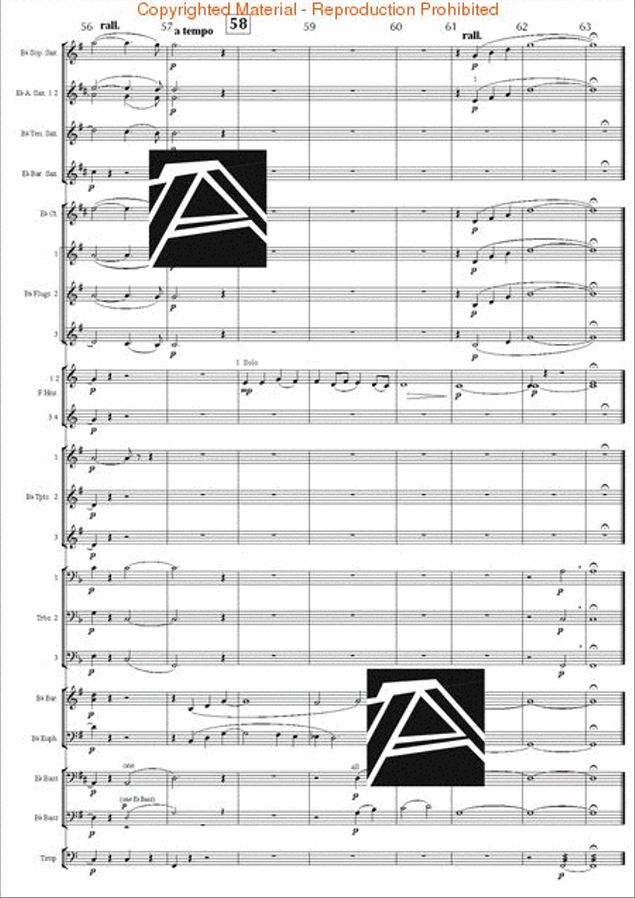 Jupiter Hymn (from The Planets) Concert Band scores gallery preview page 11