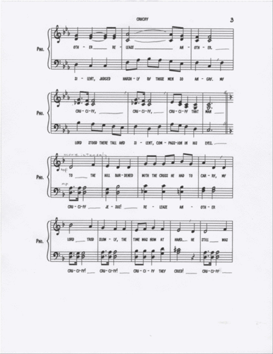 Crucify! 4-Part scores gallery preview page 3