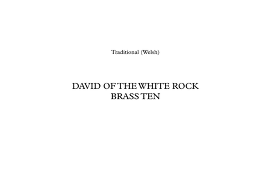 DAVID OF THE WHITE ROCK - BRASS TEN image number null