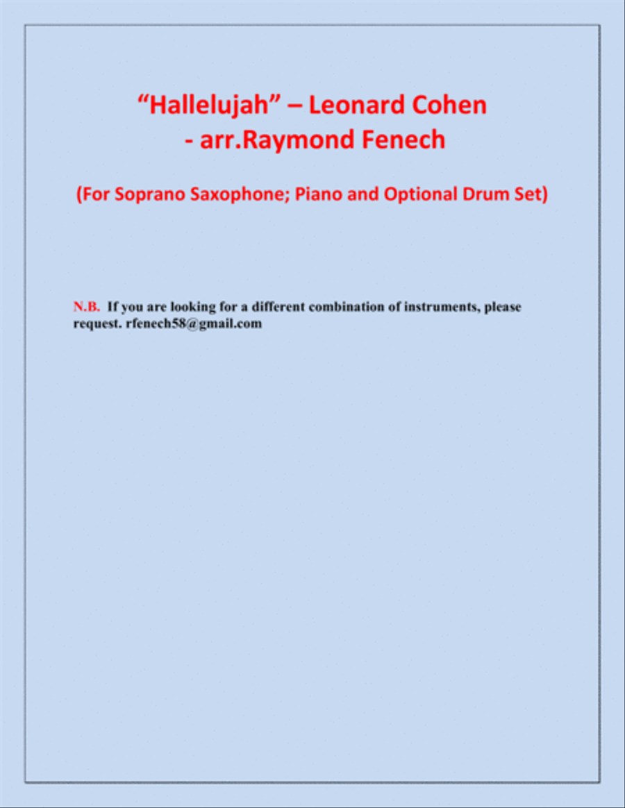 Hallelujah Small Ensemble scores gallery preview page 3