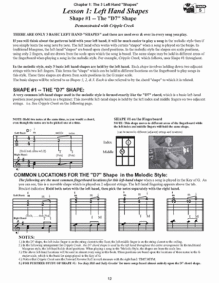 School of Banjo: Bluegrass Melodic Style by Janet Davis 5-String Banjo - Sheet Music