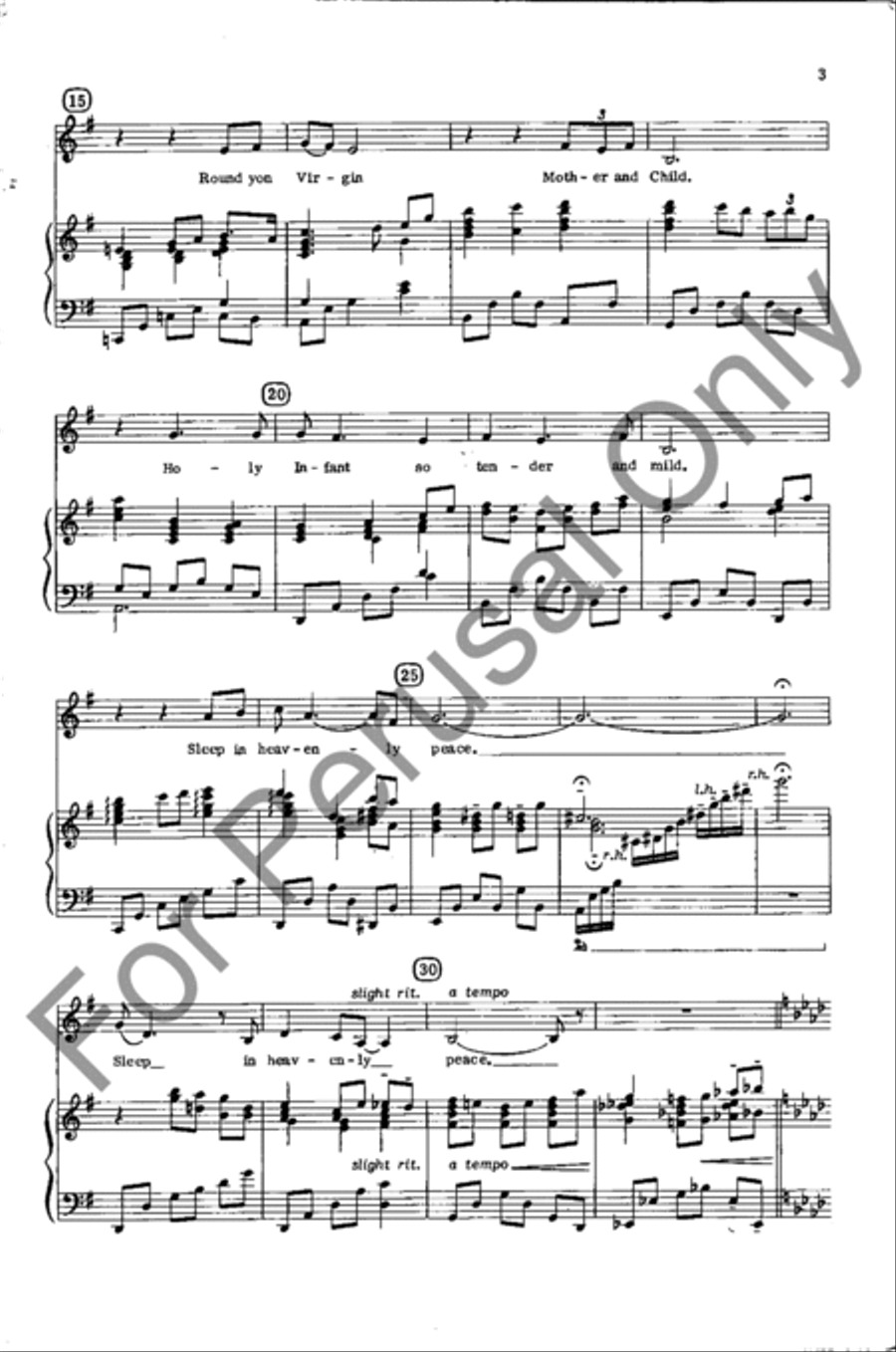 Silent Night 4-Part scores gallery preview page 3