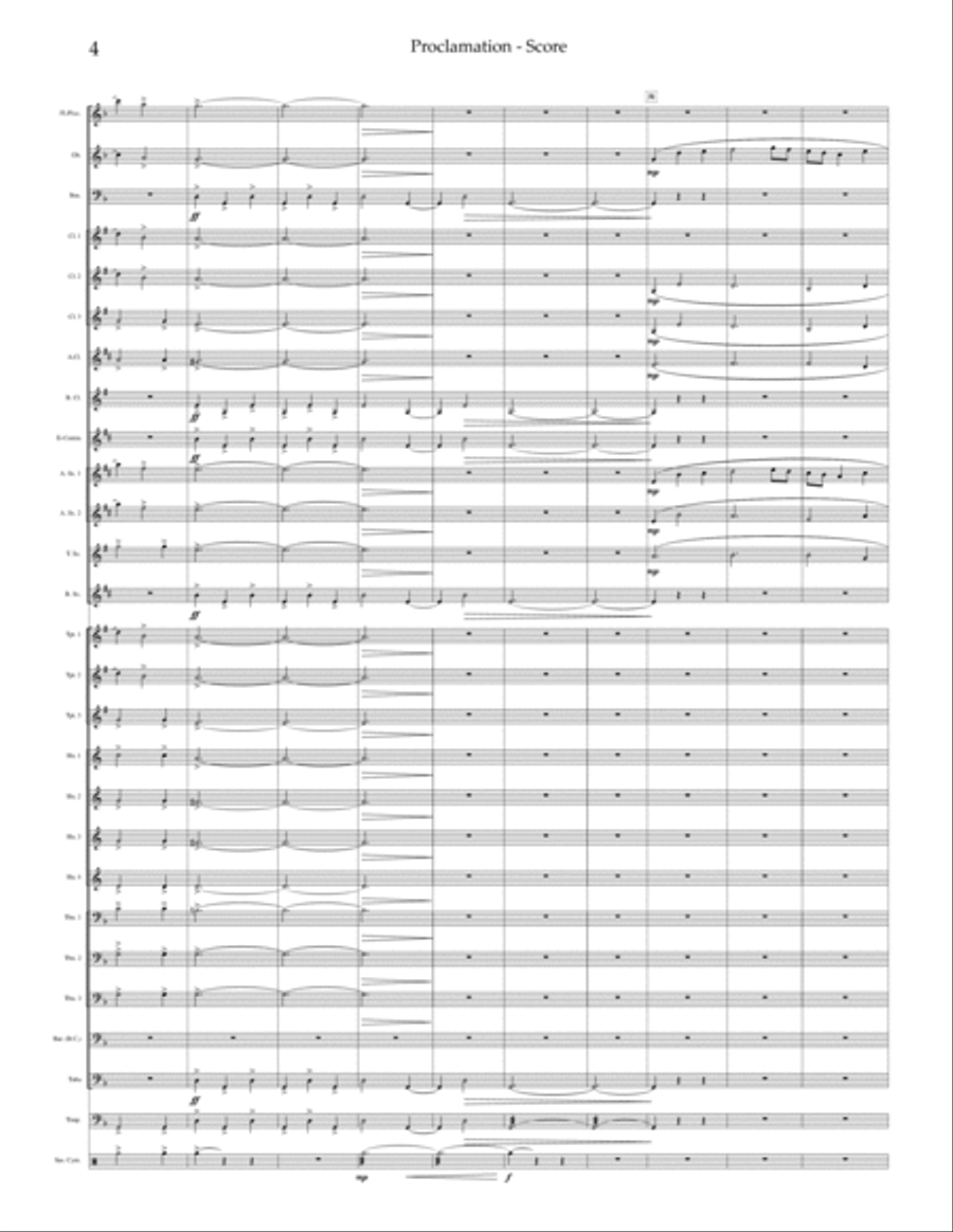 Proclamation Concert Band scores gallery preview page 5