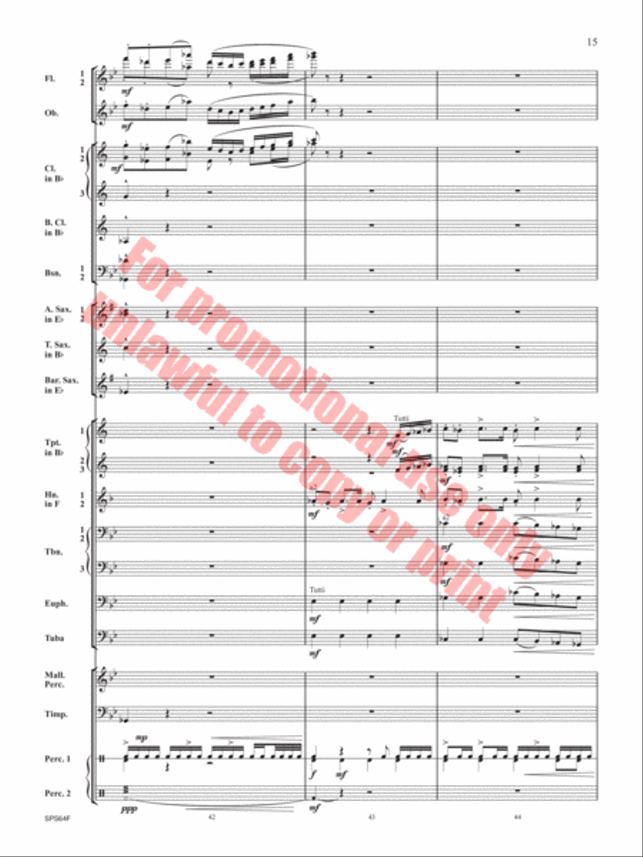 The Rusty Bucket Concert Band scores gallery preview page 16