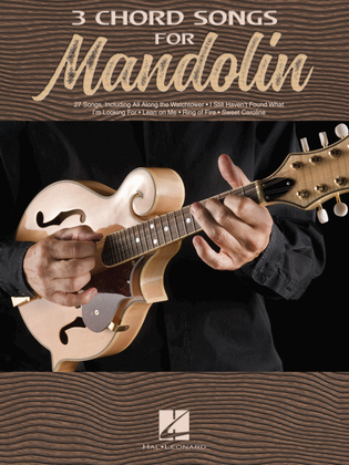 Book cover for 3 Chord Songs for Mandolin