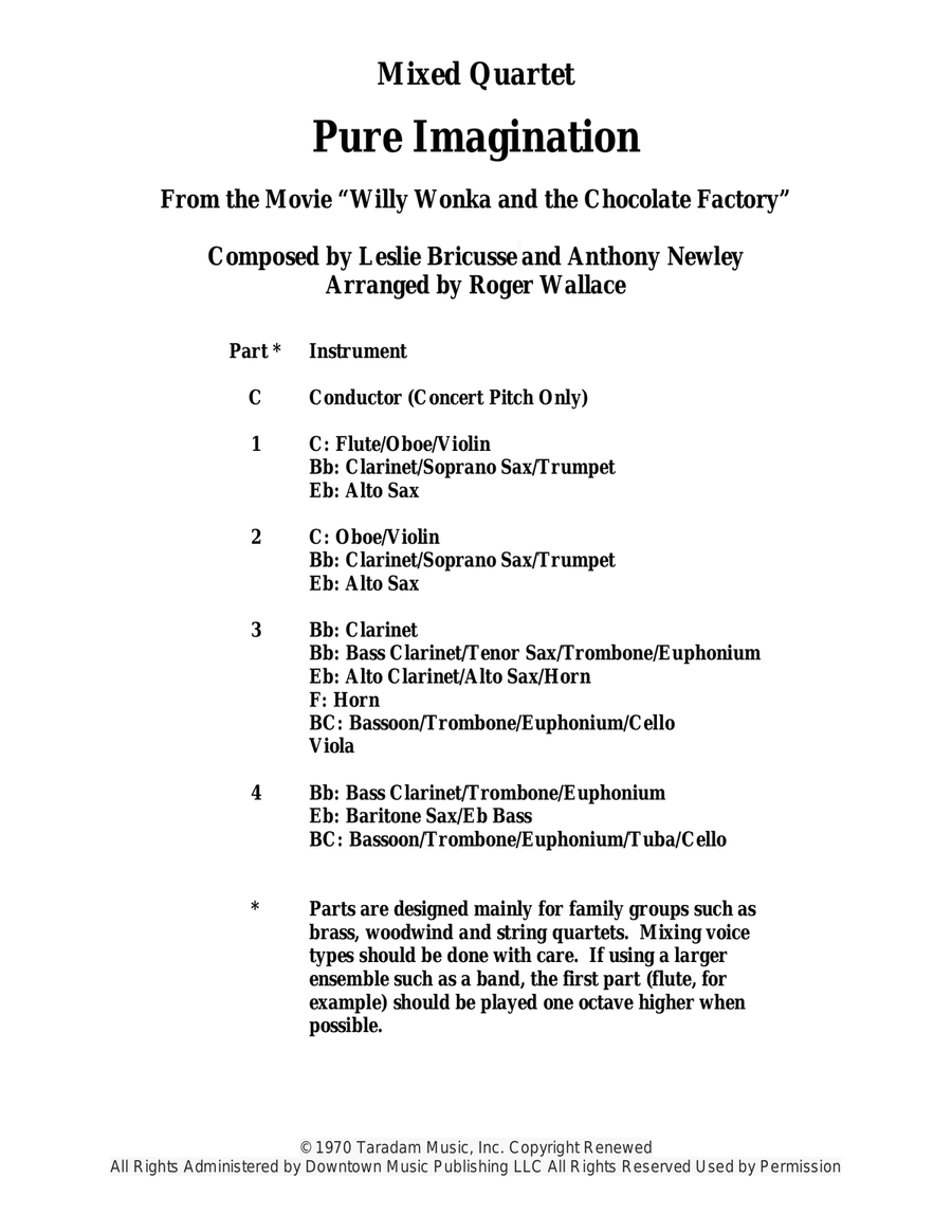 Pure Imagination Small Ensemble scores gallery preview page 1