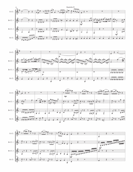 Quartetto 2 for clarinet quartet image number null