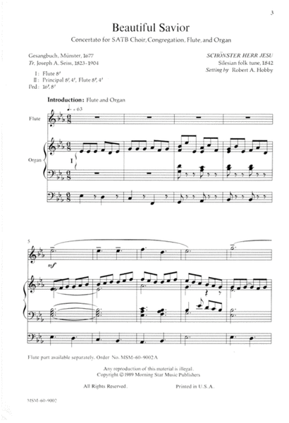 Beautiful Savior (Choral Score) image number null