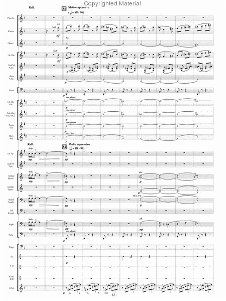 Festive Dance from Faust Concert Band scores gallery preview page 11