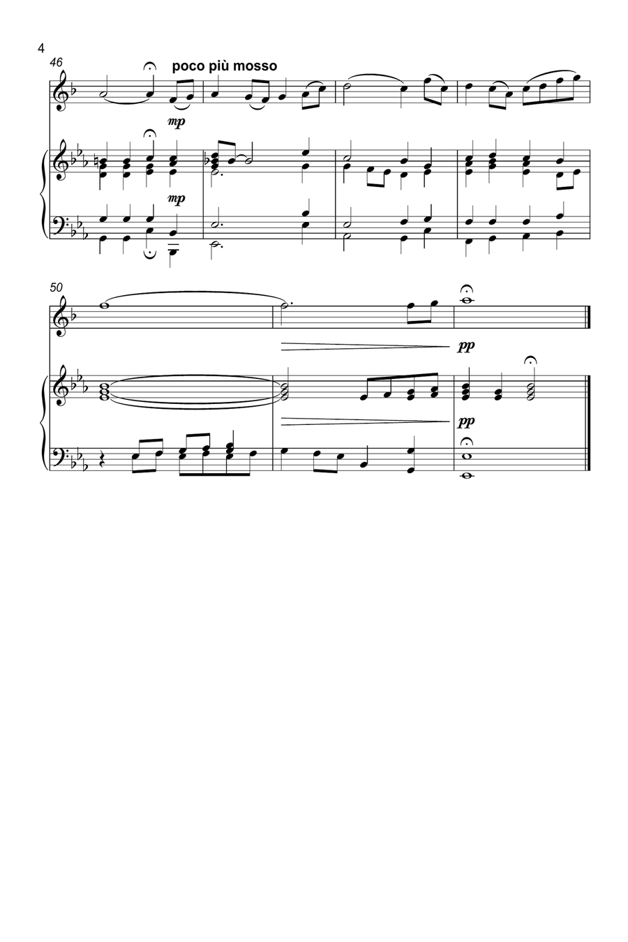 Down By The Salley Gardens Trombone scores gallery preview page 4