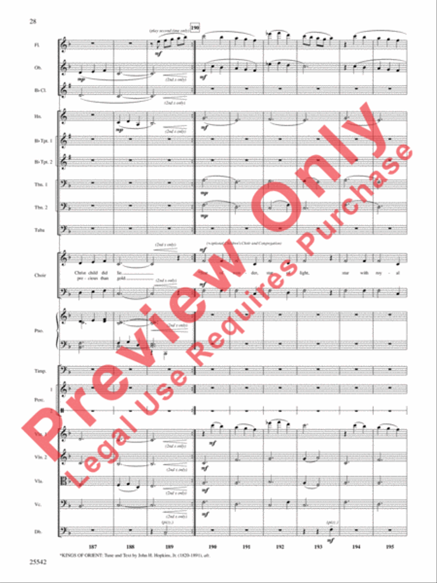Glory to the Newborn King! Choir scores gallery preview page 29