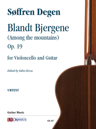 Book cover for Blandt Bjergene (Among the mountains) Op. 19 for Violoncello and Guitar