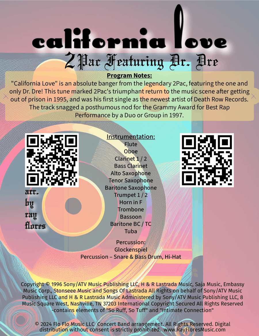 California Love (Remix) Concert Band scores gallery preview page 2