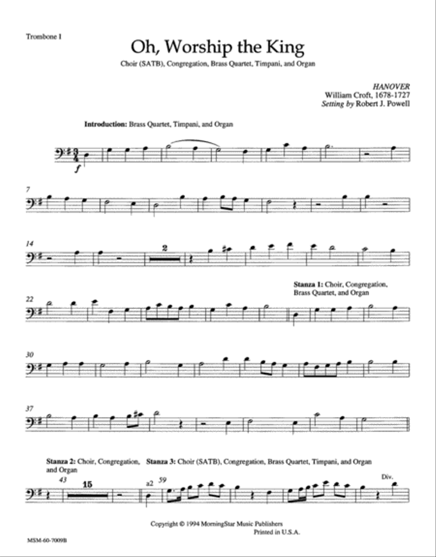 Oh, Worship the King Choir scores gallery preview page 5