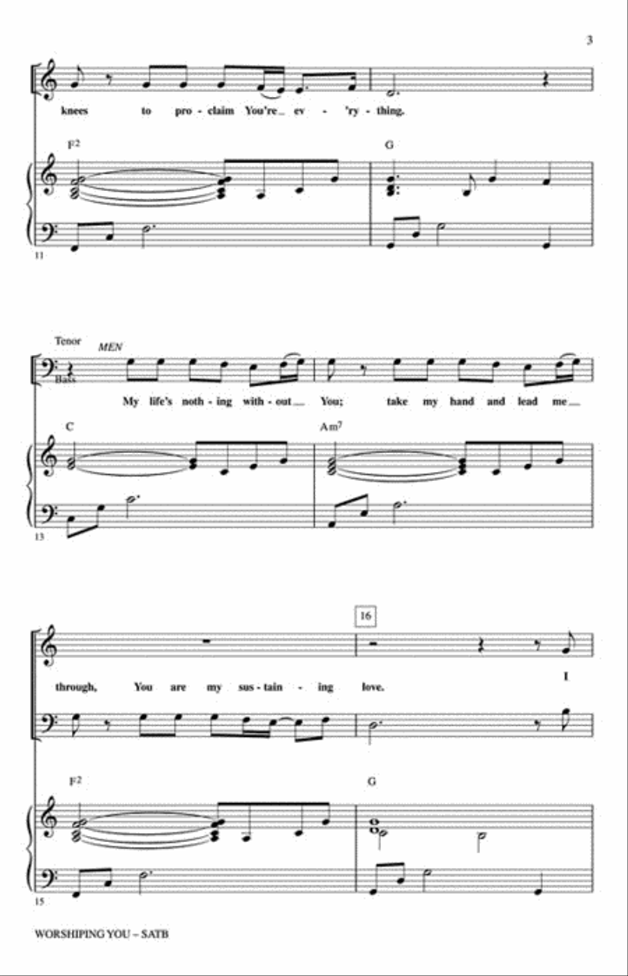 Worshiping You Worshiping You 4-Part scores gallery preview page 3