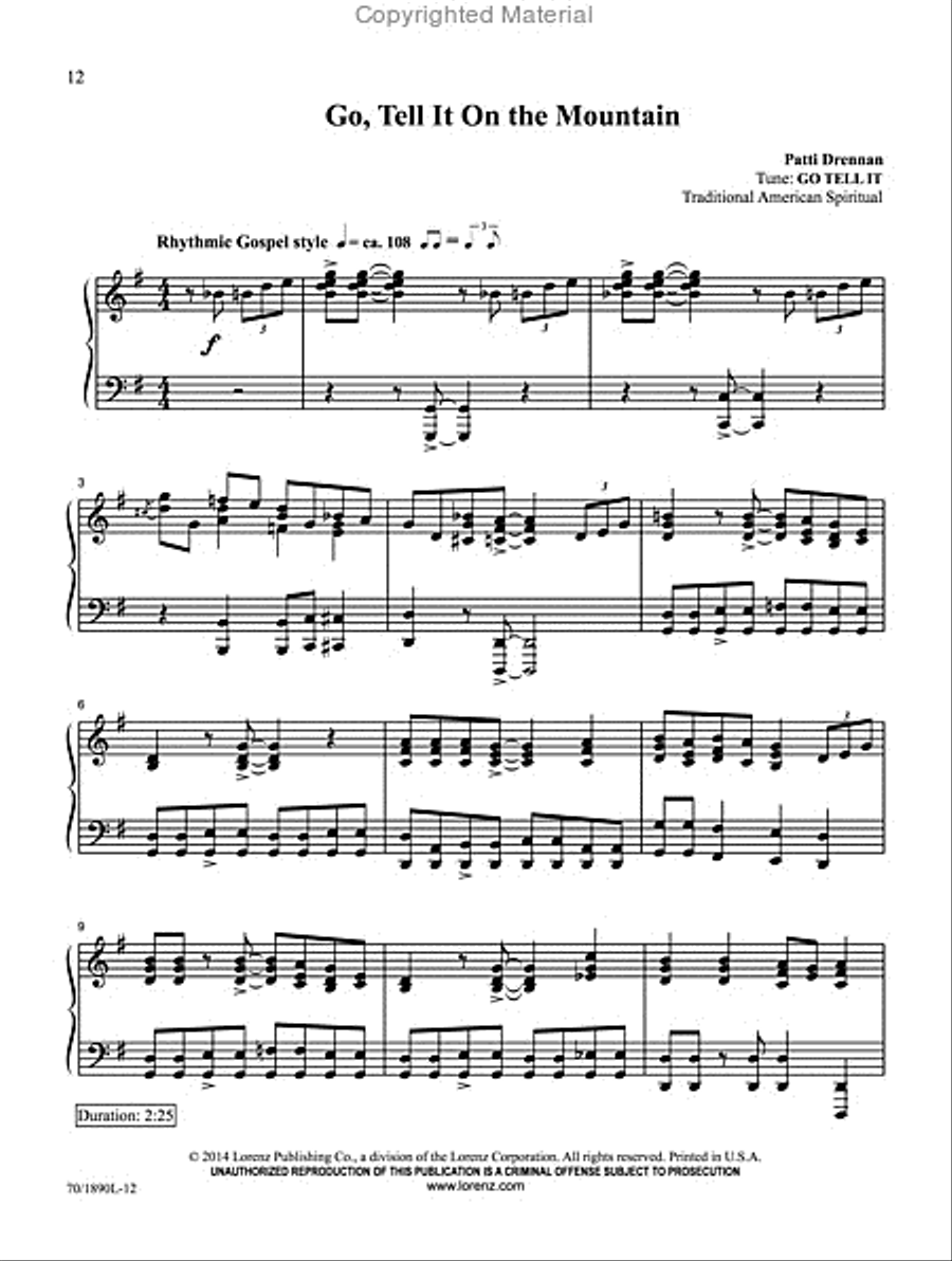 Celebrate the Newborn King! Piano Solo scores gallery preview page 6